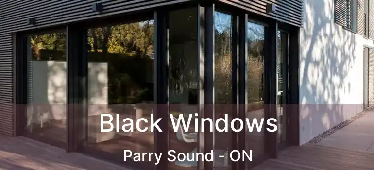 Black Windows Parry Sound - ON