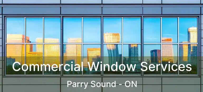 Commercial Window Services Parry Sound - ON