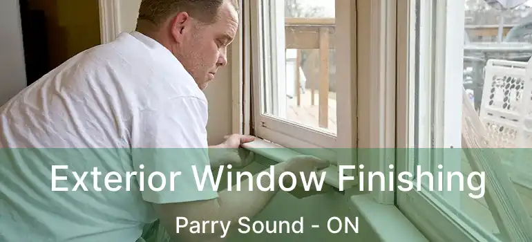 Exterior Window Finishing Parry Sound - ON