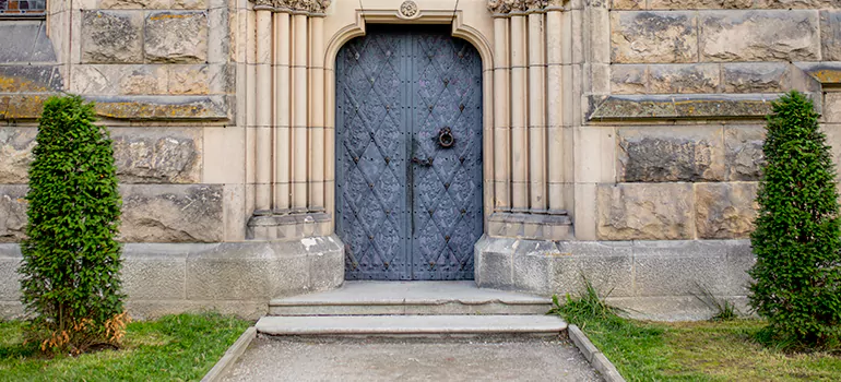 Traditional Double Front Doors in Parry Sound, Ontario