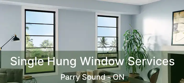 Single Hung Window Services Parry Sound - ON
