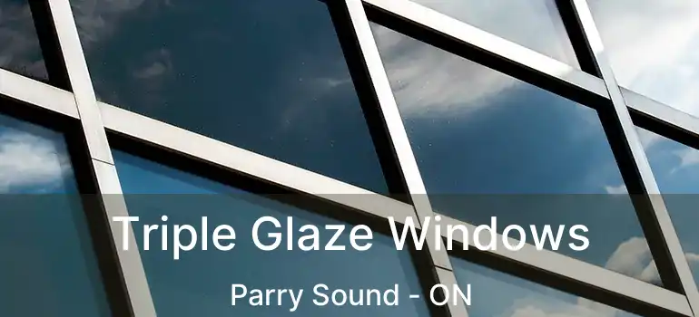  Triple Glaze Windows Parry Sound - ON