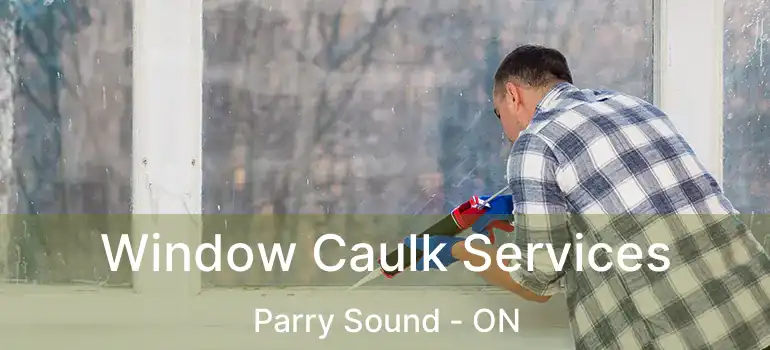  Window Caulk Services Parry Sound - ON