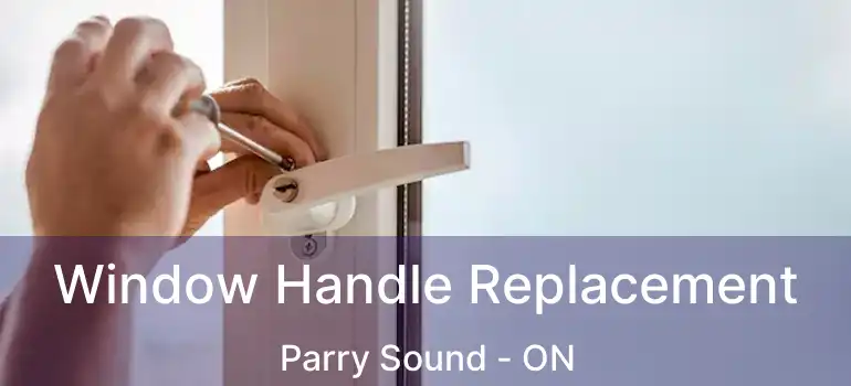Window Handle Replacement Parry Sound - ON